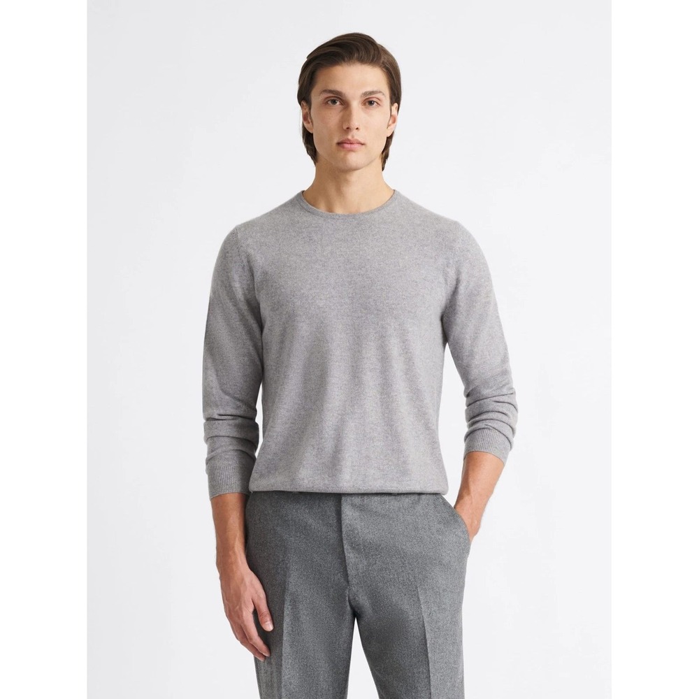 Weatherproof Vintage Mens Light Gray 100% Cashmere Crewneck Sweater Small NWT